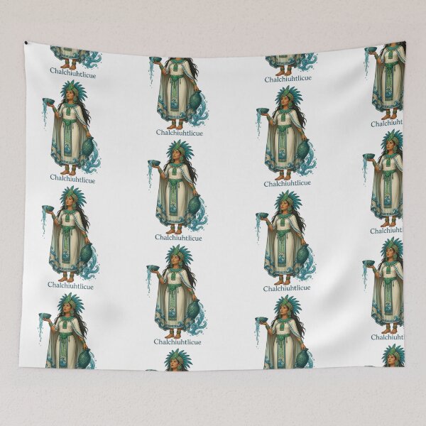 Item preview, Chalchiuhtlicue, the Mexica (Aztec) Goddess of Water, Lakes, and Rivers designed and sold by ArteTeoma.