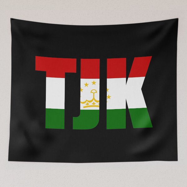 Artikelvorschau, Tadschikische Flagge Initialen TJ entworfen und verkauft von shitpostee.