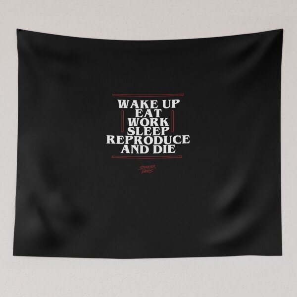 Item preview, Stranger-Things-Vecna-Quote-Wake-Up designed and sold by odeing.