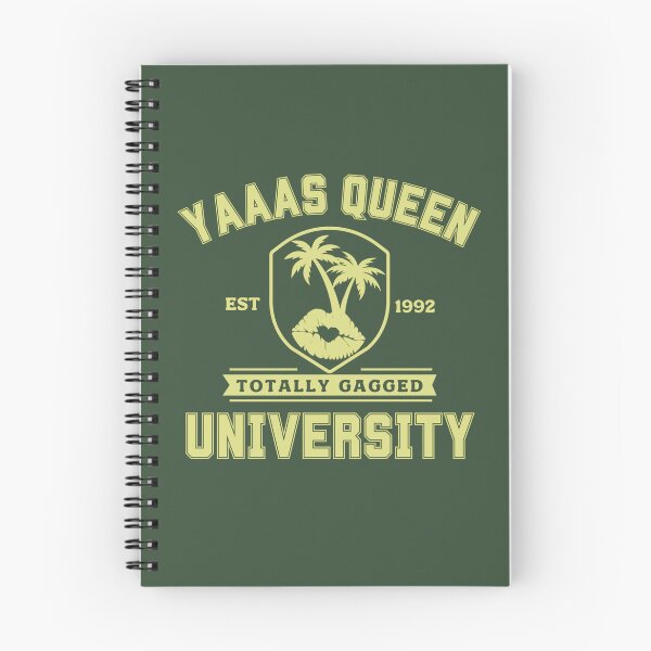 Item preview, Funny Drag Queen University Logo Yellow Green designed and sold by TackyTime.