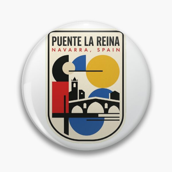Item preview, Retro Puente La Reina Bauhaus Geometric Skyline designed and sold by k3rstman1.