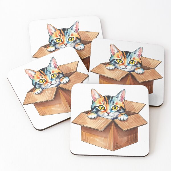 Item preview, Cat In Box Pet Lover Feline Owner designed and sold by minasarina.