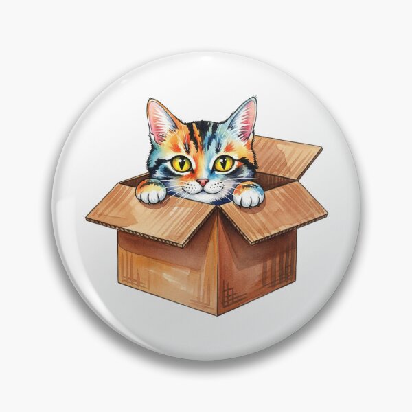 Item preview, Cat In Box Pet Lover Feline Owner designed and sold by minasarina.