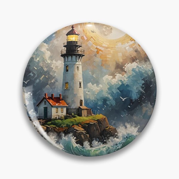 Item preview, Moonlight Over the Keeper's Shore designed and sold by tambanow.
