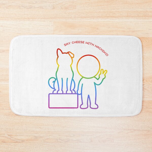 Item preview, Hachiko Statue Photo Spot in Shibuya - Tokyo Travel Pictogram（Rainbow Line） designed and sold by japan-picto.