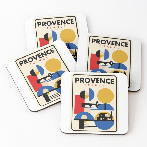 Item preview, Retro Provence Bauhaus Geometric Skyline designed and sold by k3rstman1.
