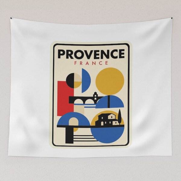 Item preview, Retro Provence Bauhaus Geometric Skyline designed and sold by k3rstman1.