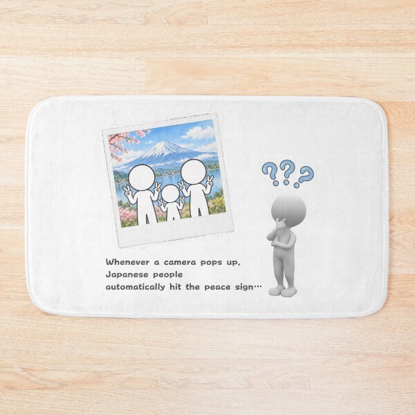 Item preview, Why Do Japanese Peace Sign for Photos? - Culture Shock Pictogram designed and sold by japan-picto.