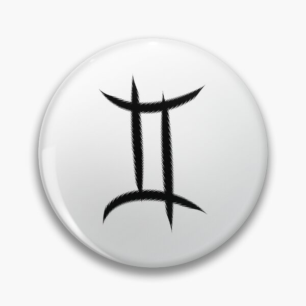 Item preview, Black Gemini Twins Zodiac Symbol Design designed and sold by pattern-archive.