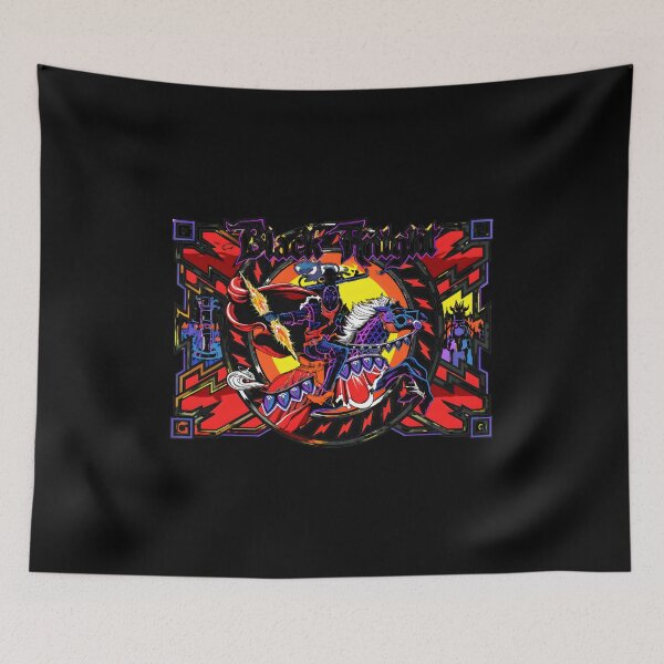 Item preview, Black Knight Flaming Sword Rider Vintage  designed and sold by elias-harj-nook.