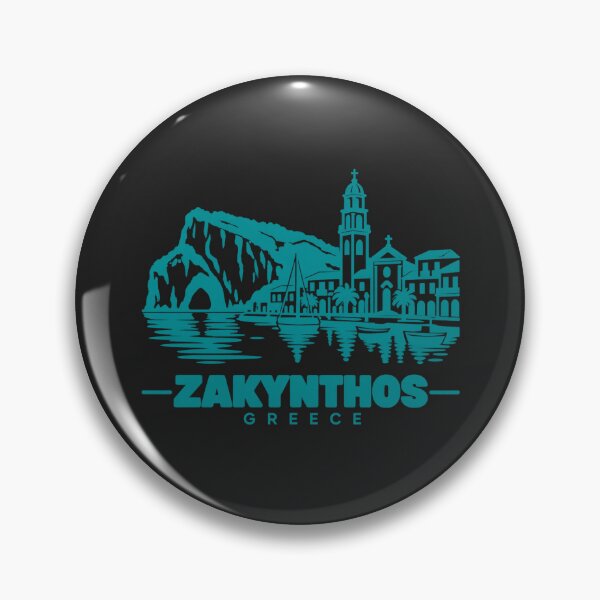 Item preview, Zakynthos Greece Line Art Coastline Poster designed and sold by CMYKStudio.