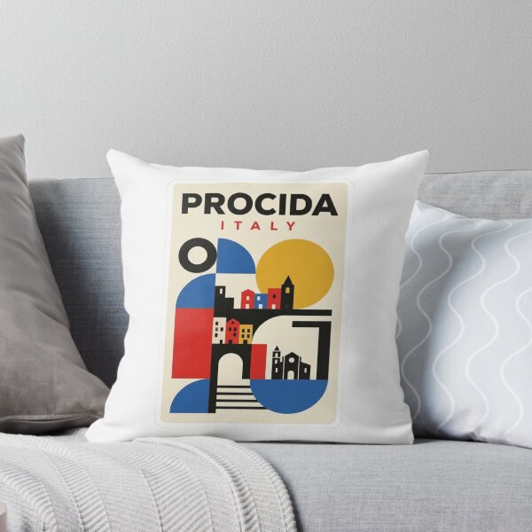 Item preview, Retro Procida Bauhaus Geometric Skyline designed and sold by k3rstman1.
