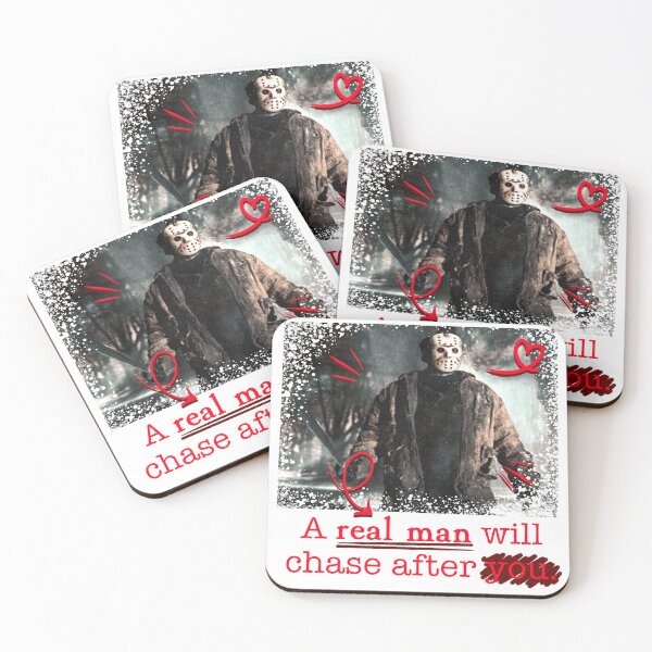 Item preview, A Real Man Will Chase After You. (Jason Voorhees) designed and sold by ☆ allibear Arts ☆.