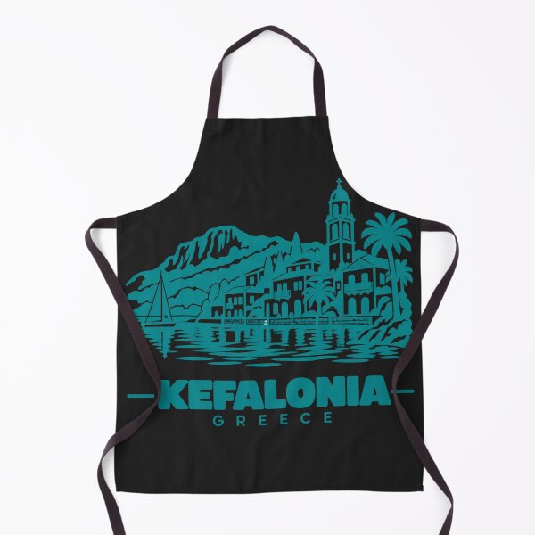 Item preview, Kefalonia Greece Line Art Coastline Poster designed and sold by CMYKStudio.