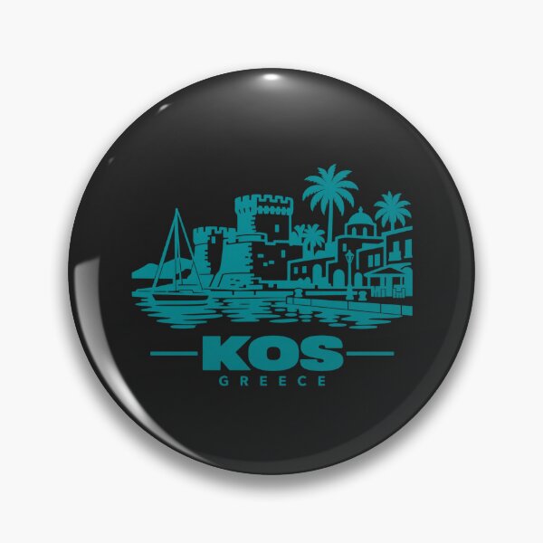 Item preview, Kos Greece Line Art Coastline Poster designed and sold by CMYKStudio.