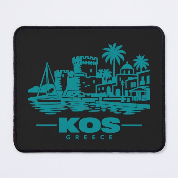Item preview, Kos Greece Line Art Coastline Poster designed and sold by CMYKStudio.