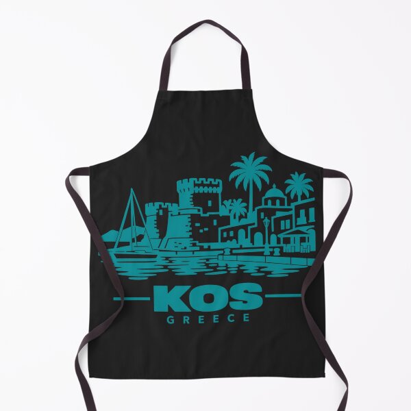 Item preview, Kos Greece Line Art Coastline Poster designed and sold by CMYKStudio.