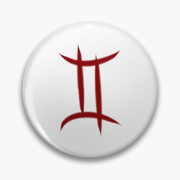 Item preview, Dark Red Gemini Twins Zodiac Symbol Design designed and sold by pattern-archive.