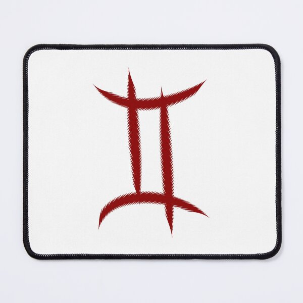 Item preview, Dark Red Gemini Twins Zodiac Symbol Design designed and sold by pattern-archive.