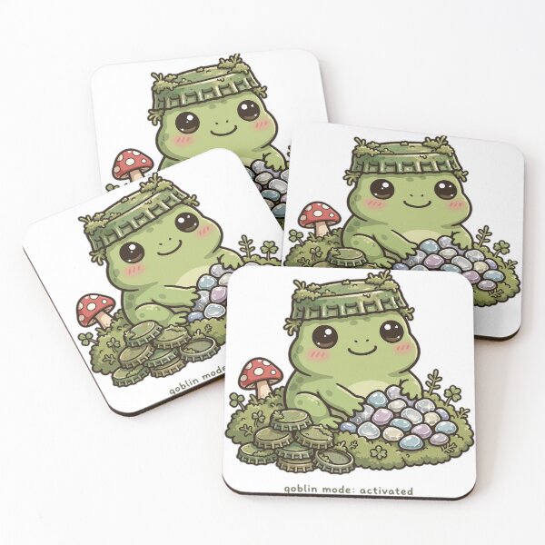 Item preview, Goblin Mode Activated Frog Sticker Goblincore designed and sold by The Oakhaven Archive.