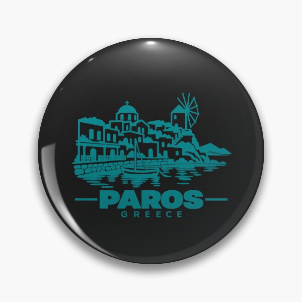 Item preview, Paros Greece Line Art Coastline Poster designed and sold by CMYKStudio.