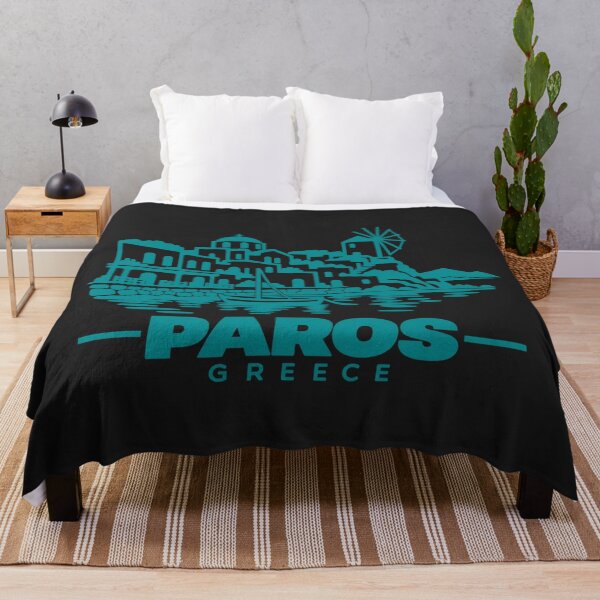 Item preview, Paros Greece Line Art Coastline Poster designed and sold by CMYKStudio.