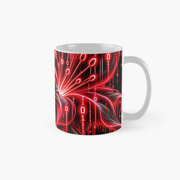 Item preview, Binary Dark Bloom – Cyber Flower designed and sold by Kicor.