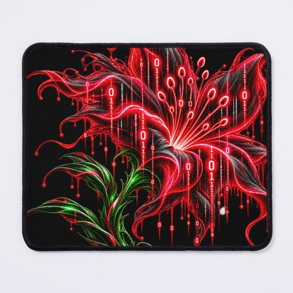 Item preview, Binary Dark Bloom – Cyber Flower designed and sold by Kicor.