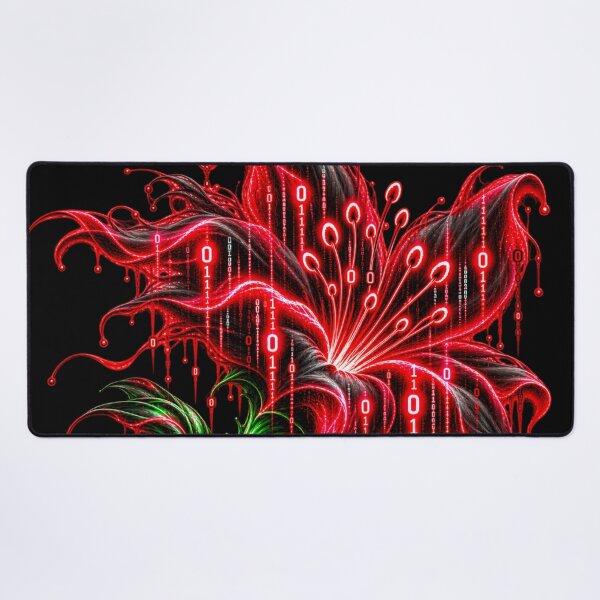 Item preview, Binary Dark Bloom – Cyber Flower designed and sold by Kicor.