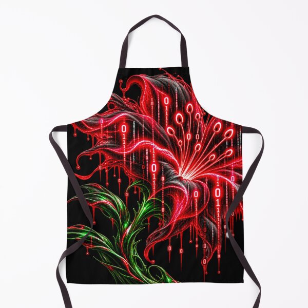 Item preview, Binary Dark Bloom – Cyber Flower designed and sold by Kicor.