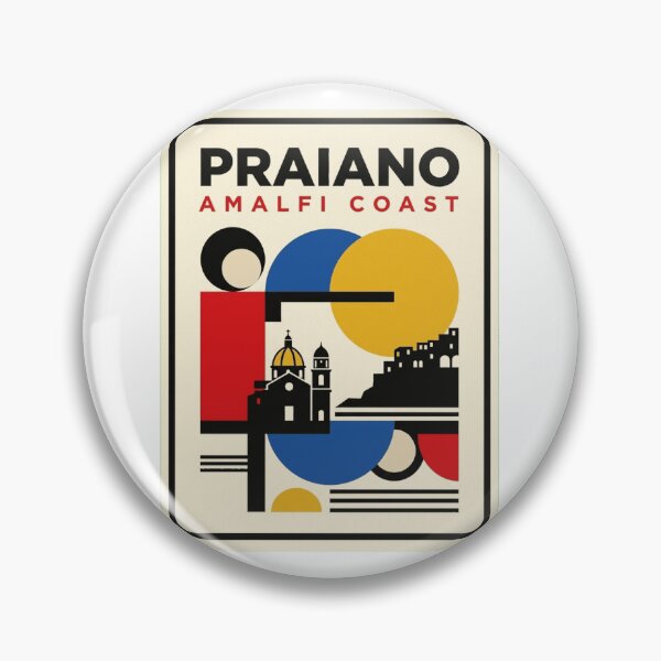Item preview, Retro Praiano Bauhaus Geometric Skyline designed and sold by k3rstman1.