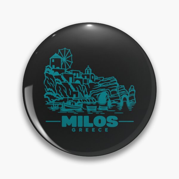 Item preview, Milos Greece Line Art Coastline Poster designed and sold by CMYKStudio.