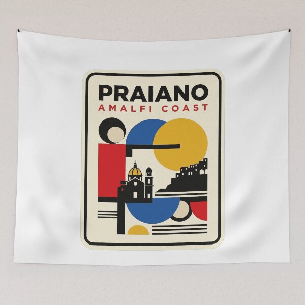 Item preview, Retro Praiano Bauhaus Geometric Skyline designed and sold by k3rstman1.