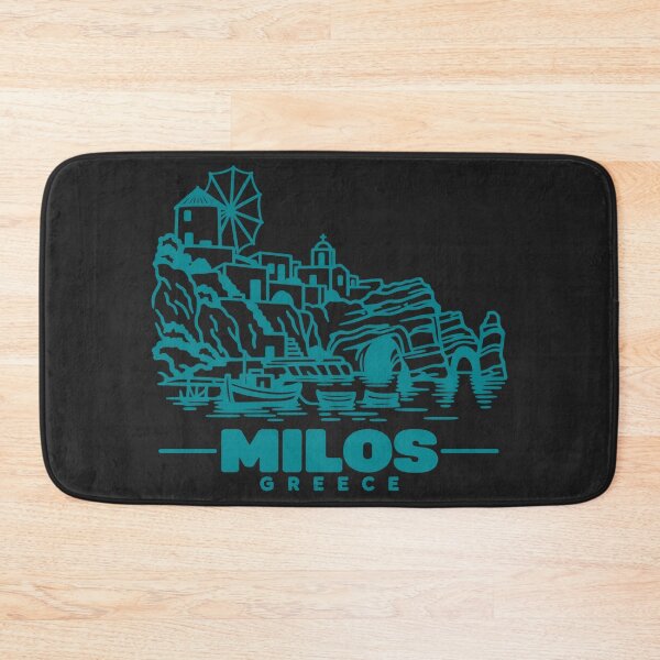 Item preview, Milos Greece Line Art Coastline Poster designed and sold by CMYKStudio.