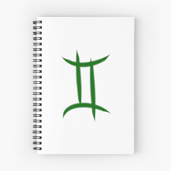 Item preview, Dark Green Gemini Twins Zodiac Symbol Design designed and sold by pattern-archive.