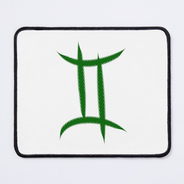 Item preview, Dark Green Gemini Twins Zodiac Symbol Design designed and sold by pattern-archive.