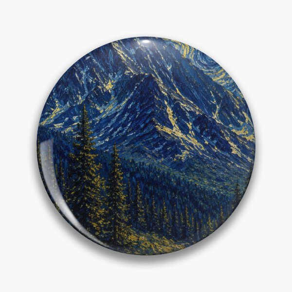 Item preview, Smoky Mountains Starry Night • Tennessee Landscape Art designed and sold by GiftableGems.