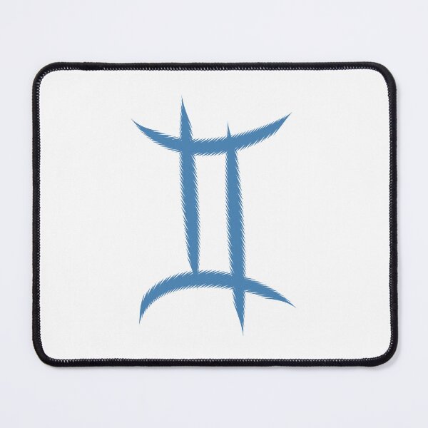 Item preview, Steel Blue Gemini Twins Zodiac Symbol Design designed and sold by pattern-archive.