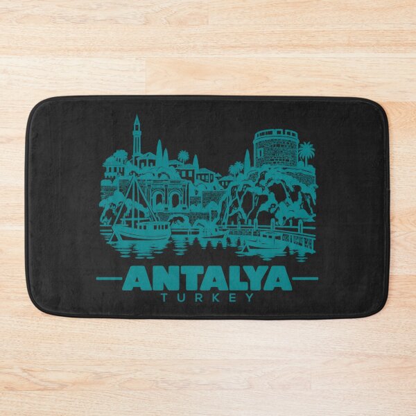 Item preview, Antalya Turkey Line Art Coastline Poster designed and sold by CMYKStudio.
