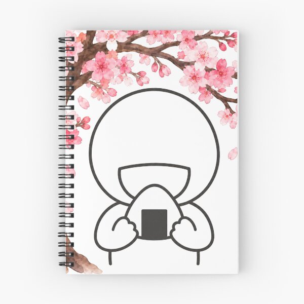 Item preview, Onigiri Rice Ball under Sakura Cherry Blossom - Hanami Picnic Pictogram designed and sold by japan-picto.