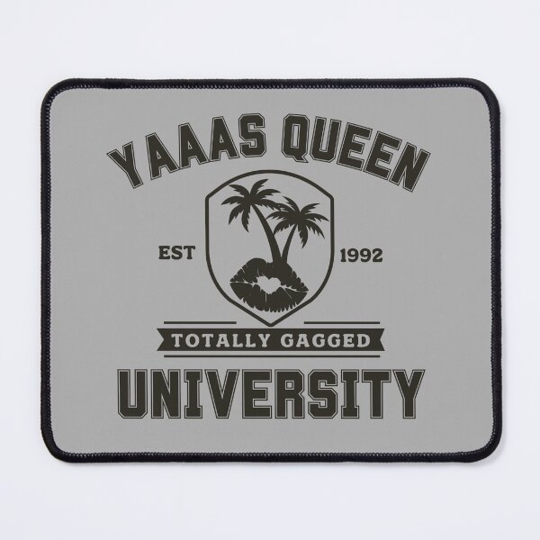 Item preview, Funny Drag Queen University Logo Gray Black designed and sold by TackyTime.