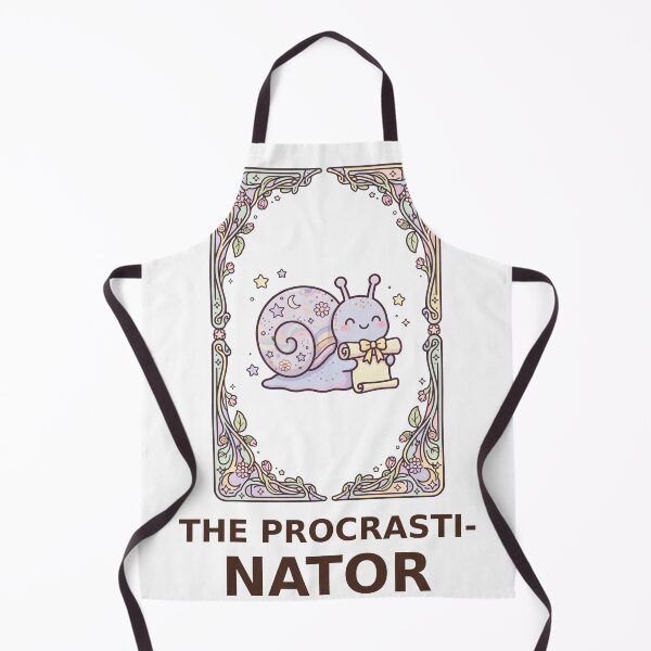 Item preview, The Procrastinator Tarot Card - Kawaii Snail designed and sold by Visual Dept..