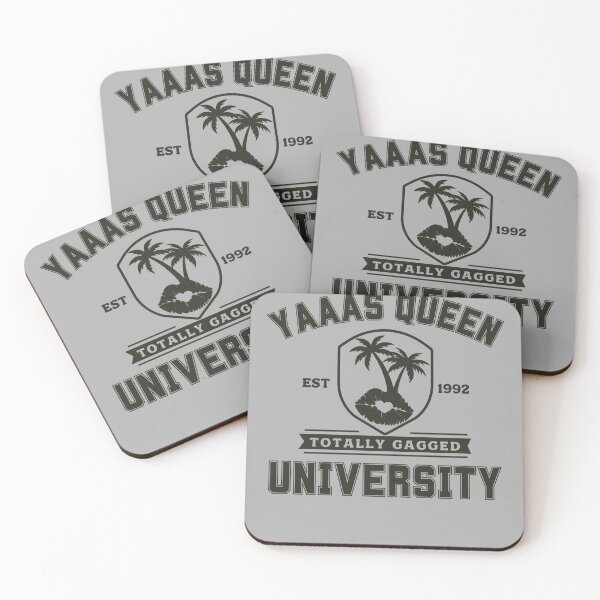 Item preview, Funny Drag Queen University Logo Gray Black designed and sold by TackyTime.