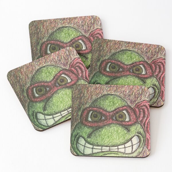 Item preview, TMNT Raphael  bic pen scribble art designed and sold by Breadburglar.