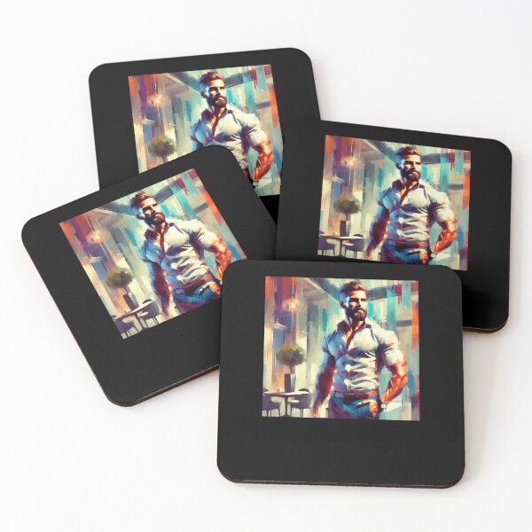 Item preview, Stylish-Man-In-Colorful-Abstract-Style designed and sold by piwetzbiziert.