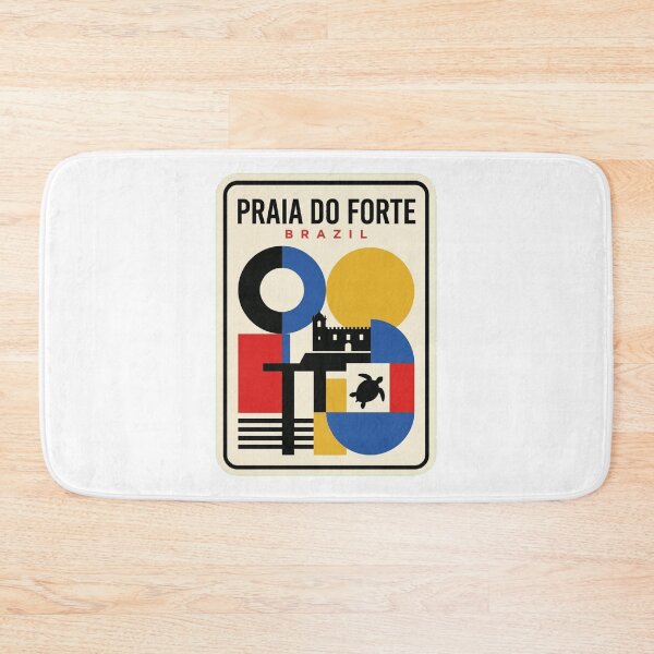 Item preview, Retro Praia Do Forte Bauhaus Geometric Skyline designed and sold by k3rstman1.