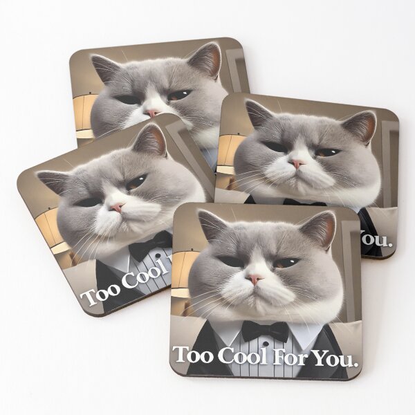 Item preview, Tuxedo Cat Too Cool For You  designed and sold by ZAMURI.