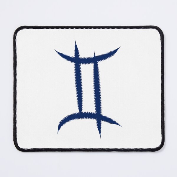 Item preview, Navy Blue Gemini Twins Zodiac Symbol Design designed and sold by pattern-archive.