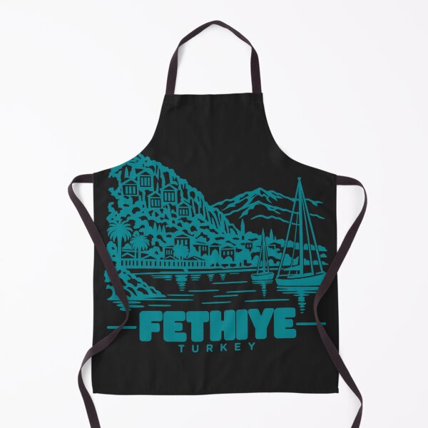 Item preview, Fethiye Turkey Line Art Coastline Poster designed and sold by CMYKStudio.