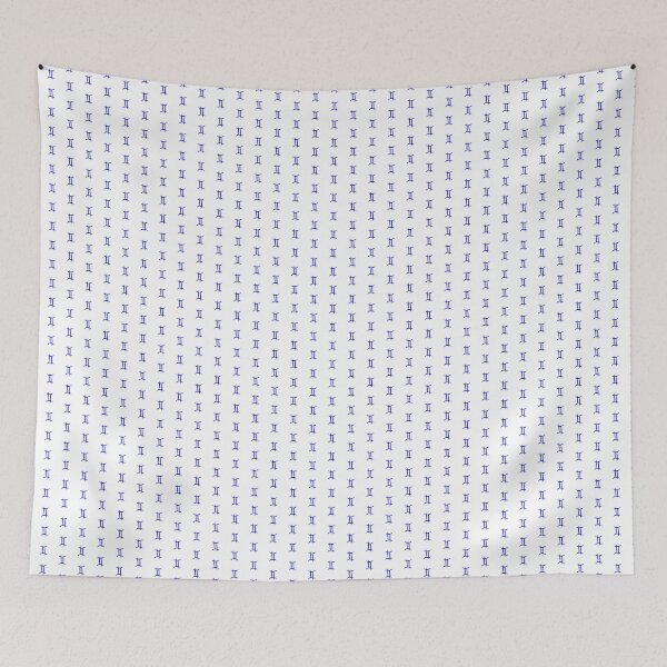 Item preview, Blue Gemini Twins Zodiac Symbol Design designed and sold by pattern-archive.